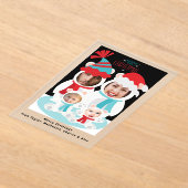 Foto Personalisierte Weihnachtsbärenfamilie Acryleinladungen (Ablage )