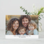 Foto Personalisierte Weihnachtskarte Feiertagskarte (Stehend Vorderseite)