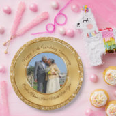 FOTO personalisierter 50. Jahrestags-PapierTeller Pappteller (Party)