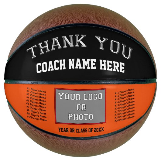 Foto, Personalisierter Basketball, Trainer Basketball (Vorderseite)