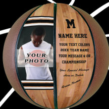 Foto Personalisierter Basketballball, Farbwechsel