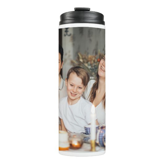 Foto Personalisierter Foto hinzufügen Thermosbecher (Vorderseite)