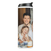 Foto Personalisierter Foto hinzufügen Thermosbecher (Nach links gedreht)