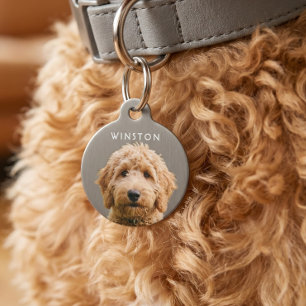 Foto personalisierter Hunde Name - BESCHREIBUNG LE Haustiermarke