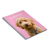Foto personalisierter Hunde Name - BESCHREIBUNG LE Notizblock (Rechte Seite)