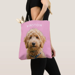 Foto personalisierter Hunde Name - BESCHREIBUNG LE Tasche