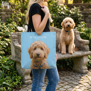 Foto personalisierter Hunde Name - BESCHREIBUNG LE Tasche