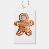 Foto personalisierter Lebkuchenmann Geschenkanhänger (Vorderseite)