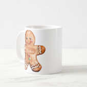 Foto personalisierter Lebkuchenmann Kaffeetasse (Vorderseite Links)