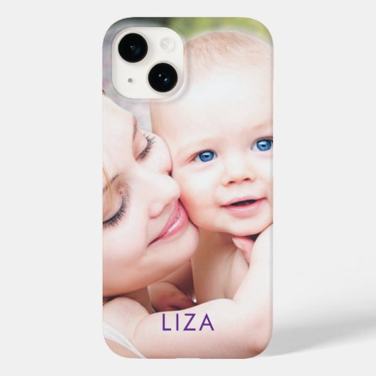 Foto Personalisierter Name Benutzerdefiniert Schli Case-Mate iPhone Hülle (Rückseite)