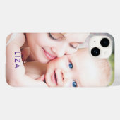Foto Personalisierter Name Benutzerdefiniert Schli Case-Mate iPhone Hülle (Rückseite (Horizontal))
