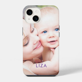 Foto Personalisierter Name Benutzerdefiniert Schli iPhone 14 Hülle