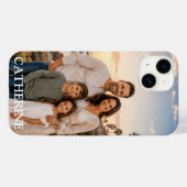 Foto Personalisierter Name Custom Case-Mate iPhone Hülle (Rückseite (Horizontal))