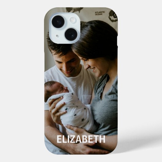 Foto Personalisierter Name Custom Case-Mate iPhone Hülle (Rückseite)