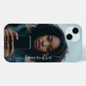 Foto Personalisierter Skriptname Case-Mate iPhone Hülle (Rückseite (Horizontal))