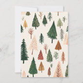 Foto | Personalisierter Weihnachtsbaum Karte (Rückseite)