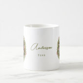 Foto Personalisierter Weihnachtskranz Kaffeetasse (Mittel)