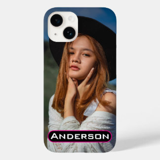 Foto Personalisiertes Benutzerdefiniertes Namenset Case-Mate iPhone 14 Hülle