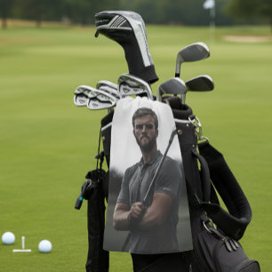 Foto-Personalisiertes Geschenk für Golfer Golfhandtuch