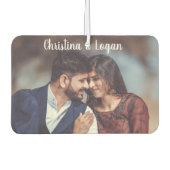 Foto Personalisiertes Herz geformt Autolufterfrischer (Vorderseite)