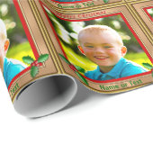 FOTO personalisiertes Weihnachtsverpackungs-Papier Geschenkpapier (Rolleneckpunkt)