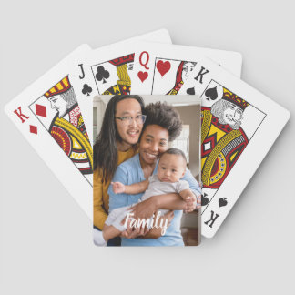 Foto Personalisierungsfamilie Spielkarten