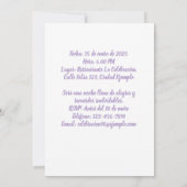 Foto Personalizada 90 Años Fiesta de Cumpleaños Einladung (Rückseite)