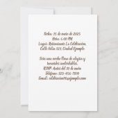 Foto Personalizada 90 Años Fiesta de Cumpleaños Einladung (Rückseite)