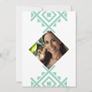 Foto Personalizada Invitación de 40 Años Aztec Einladung