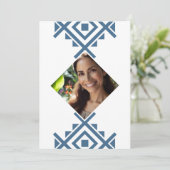 Foto Personalizada Invitación de 40 Años Aztec Einladung (Stehend Vorderseite)