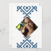 Foto Personalizada Invitación de 40 Años Aztec Einladung (Vorne/Hinten)