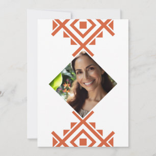 Foto Personalizada Invitación de 40 Años Aztec Einladung
