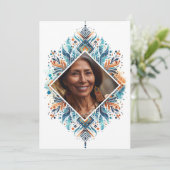 Foto Personalizada Invitación de 60 Años Muster Einladung (Stehend Vorderseite)