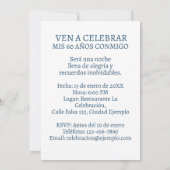 Foto Personalizada Invitación de 60 Años Muster Einladung (Rückseite)