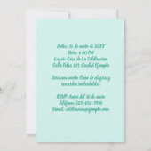 Foto Personalizada Invitación de Cumpleaños Einladung (Rückseite)