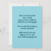 Foto Personalizada Invitación de Cumpleaños Einladung (Rückseite)