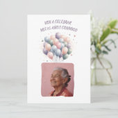 Foto Personalizada Mis 85 Años - 85 Jahre benutzer Einladung (Stehend Vorderseite)