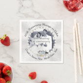 Foto Personalize 60 th Diamond Anniversary Napkins Serviette (Beispiel)
