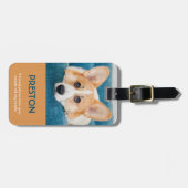 Foto Pet Carrier Tag Gepäckanhänger (Vorderseite horizontal)