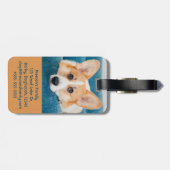 Foto Pet Carrier Tag Gepäckanhänger (Rückseite horizontal)