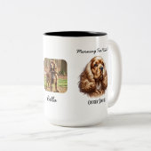 Foto Pet Cocker Spaniel personalisieren Zweifarbige Tasse (VorderseiteRechts)