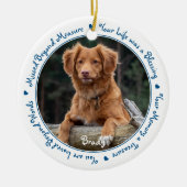 Foto Pet Loss Pet Memorial Keramik Ornament (Vorne)