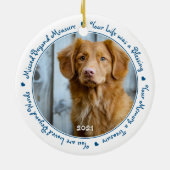 Foto Pet Loss Pet Memorial Keramik Ornament (Hinten)