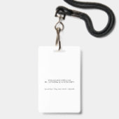 Foto-Pet-Services-Abzeichen für Hunde Ausweis (Rückseite mit Lanyard)