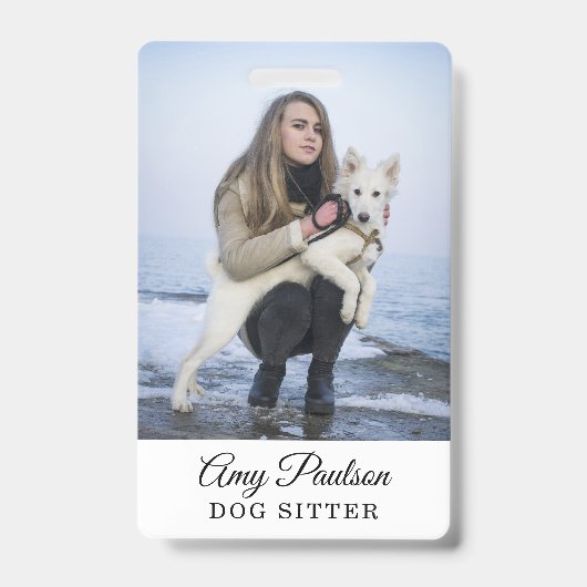 Foto-Pet-Services-Abzeichen für Hunde Ausweis (Vorderseite)