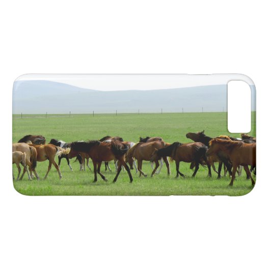 Foto Pferde Landschaft Case-Mate iPhone Hülle (Rückseite (Horizontal))
