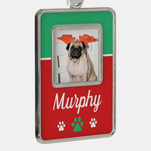 Foto-Pfosten für die Haustiere Rahmen-Ornament Silber (Rechts)