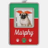 Foto-Pfosten für die Haustiere Rahmen-Ornament Silber (Vorderseite)