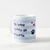 Foto-Pfoten für benutzerdefinierte Hunde druckt Ge Kaffeetasse (Vorderseite Links)