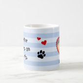 Foto-Pfoten für benutzerdefinierte Hunde druckt Ge Kaffeetasse (Mittel)